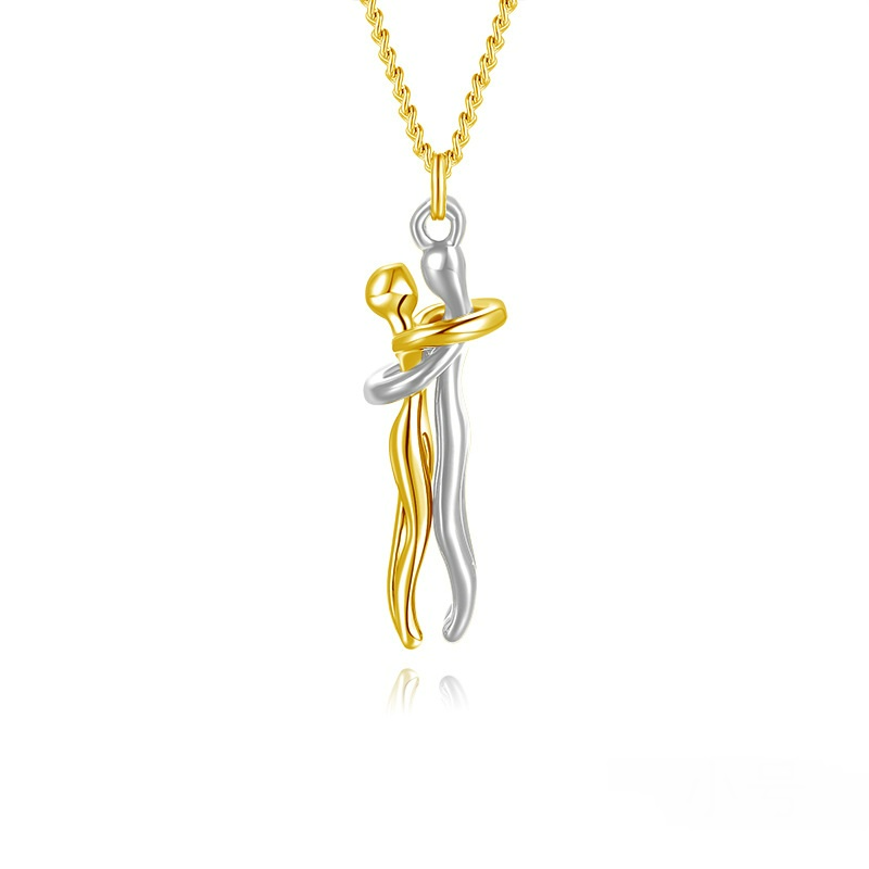 Affectionate Hug Necklace for Couples
