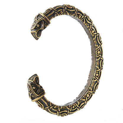 Exquisite Viking Crow Head Bracelet
