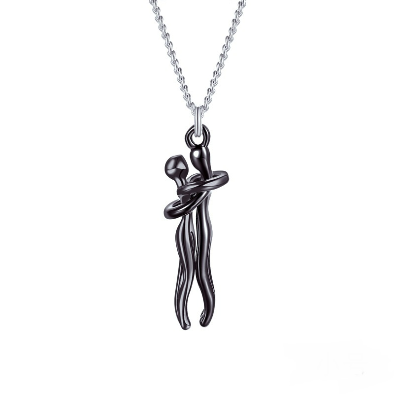 Affectionate Hug Necklace for Couples